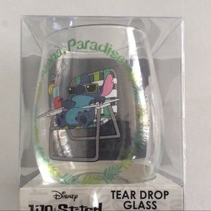Disney Stitch Glass NIB